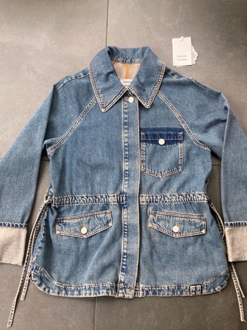 Damson Madder Emilie Workwear Jacket - Dusty Wash size UK6/US2